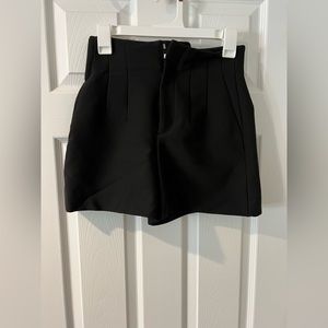 Zara high waisted dressy black shorts XS